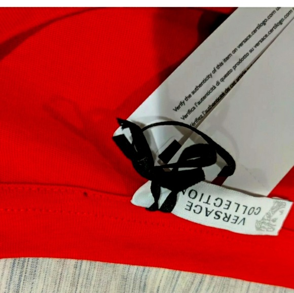 Versace Collection Foil-Print Graphic T-Shirt - Picture 3 of 6